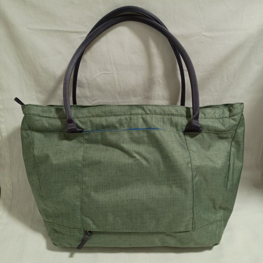 Patagonia Transport Tote 20L Grey Teal Laptop Bag Padded Travel 20x12” - Picture 3 of 10